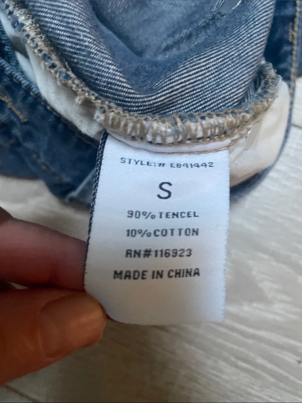 EASEL Wide-Leg Flared light weight Jeans- with some stretch - Picture 7 of 7